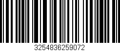 Código de barras (EAN, GTIN, SKU, ISBN): '3254836259072'