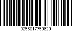 Código de barras (EAN, GTIN, SKU, ISBN): '3256017750620'