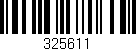 Código de barras (EAN, GTIN, SKU, ISBN): '325611'