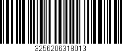 Código de barras (EAN, GTIN, SKU, ISBN): '3256206318013'