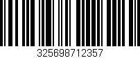 Código de barras (EAN, GTIN, SKU, ISBN): '325698712357'