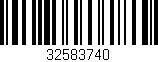 Código de barras (EAN, GTIN, SKU, ISBN): '32583740'