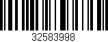 Código de barras (EAN, GTIN, SKU, ISBN): '32583998'