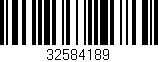 Código de barras (EAN, GTIN, SKU, ISBN): '32584189'