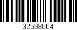 Código de barras (EAN, GTIN, SKU, ISBN): '32598664'