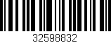 Código de barras (EAN, GTIN, SKU, ISBN): '32598832'