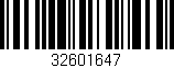 Código de barras (EAN, GTIN, SKU, ISBN): '32601647'