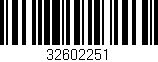 Código de barras (EAN, GTIN, SKU, ISBN): '32602251'