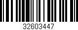 Código de barras (EAN, GTIN, SKU, ISBN): '32603447'