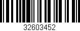 Código de barras (EAN, GTIN, SKU, ISBN): '32603452'