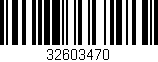 Código de barras (EAN, GTIN, SKU, ISBN): '32603470'