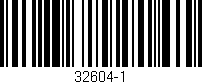Código de barras (EAN, GTIN, SKU, ISBN): '32604-1'