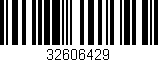 Código de barras (EAN, GTIN, SKU, ISBN): '32606429'