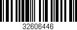 Código de barras (EAN, GTIN, SKU, ISBN): '32606446'