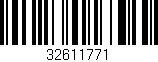 Código de barras (EAN, GTIN, SKU, ISBN): '32611771'