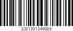 Código de barras (EAN, GTIN, SKU, ISBN): '3261391349964'
