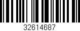 Código de barras (EAN, GTIN, SKU, ISBN): '32614687'
