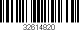 Código de barras (EAN, GTIN, SKU, ISBN): '32614820'