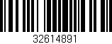 Código de barras (EAN, GTIN, SKU, ISBN): '32614891'