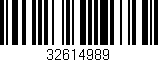 Código de barras (EAN, GTIN, SKU, ISBN): '32614989'