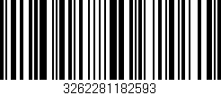 Código de barras (EAN, GTIN, SKU, ISBN): '3262281182593'