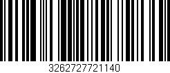 Código de barras (EAN, GTIN, SKU, ISBN): '3262727721140'