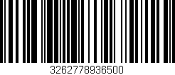 Código de barras (EAN, GTIN, SKU, ISBN): '3262778936500'