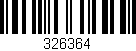 Código de barras (EAN, GTIN, SKU, ISBN): '326364'