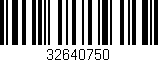 Código de barras (EAN, GTIN, SKU, ISBN): '32640750'