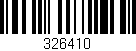 Código de barras (EAN, GTIN, SKU, ISBN): '326410'