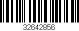 Código de barras (EAN, GTIN, SKU, ISBN): '32642856'