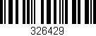 Código de barras (EAN, GTIN, SKU, ISBN): '326429'
