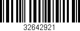 Código de barras (EAN, GTIN, SKU, ISBN): '32642921'