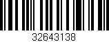 Código de barras (EAN, GTIN, SKU, ISBN): '32643138'