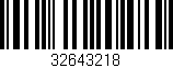 Código de barras (EAN, GTIN, SKU, ISBN): '32643218'