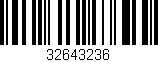 Código de barras (EAN, GTIN, SKU, ISBN): '32643236'