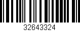 Código de barras (EAN, GTIN, SKU, ISBN): '32643324'