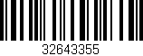 Código de barras (EAN, GTIN, SKU, ISBN): '32643355'