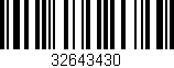 Código de barras (EAN, GTIN, SKU, ISBN): '32643430'