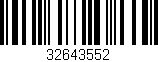 Código de barras (EAN, GTIN, SKU, ISBN): '32643552'