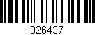 Código de barras (EAN, GTIN, SKU, ISBN): '326437'
