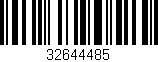 Código de barras (EAN, GTIN, SKU, ISBN): '32644485'