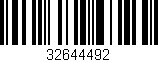 Código de barras (EAN, GTIN, SKU, ISBN): '32644492'