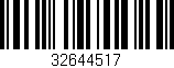 Código de barras (EAN, GTIN, SKU, ISBN): '32644517'