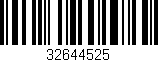 Código de barras (EAN, GTIN, SKU, ISBN): '32644525'