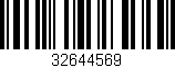 Código de barras (EAN, GTIN, SKU, ISBN): '32644569'