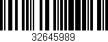 Código de barras (EAN, GTIN, SKU, ISBN): '32645989'