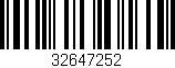 Código de barras (EAN, GTIN, SKU, ISBN): '32647252'