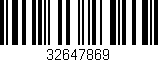 Código de barras (EAN, GTIN, SKU, ISBN): '32647869'