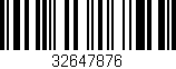 Código de barras (EAN, GTIN, SKU, ISBN): '32647876'
